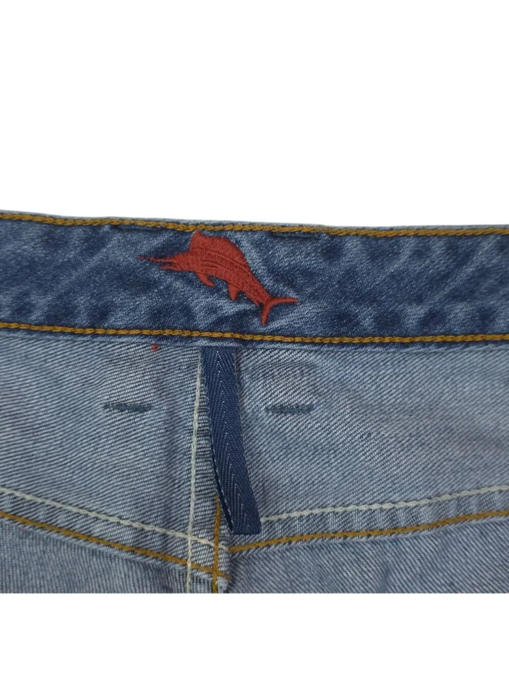 Tommy Bahama Mens Relaxed Fit Blue Jeans 34x32 Cotton Blend Casual Style